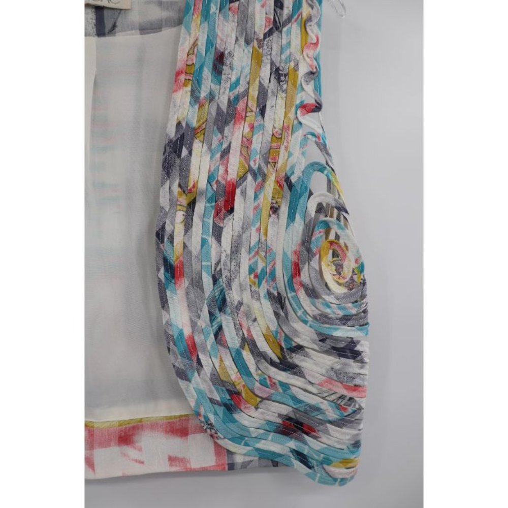 Vintage Cache Women’s M/L Open Front Vest Floral … - image 4